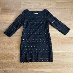 Catherine Malandrino - black mini embellished dress.